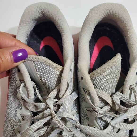 Nike Metcon 5 Grey Pink Cross Training Weightlifting Crossfit Shoe Womens Size 9 - Picture 5 of 13